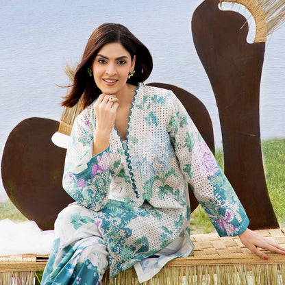 UTT-20 "Camelia" VOL 1 Summer Printed Chikankari Co Ord Set Collection by Traditional Thread | Asian Clothes