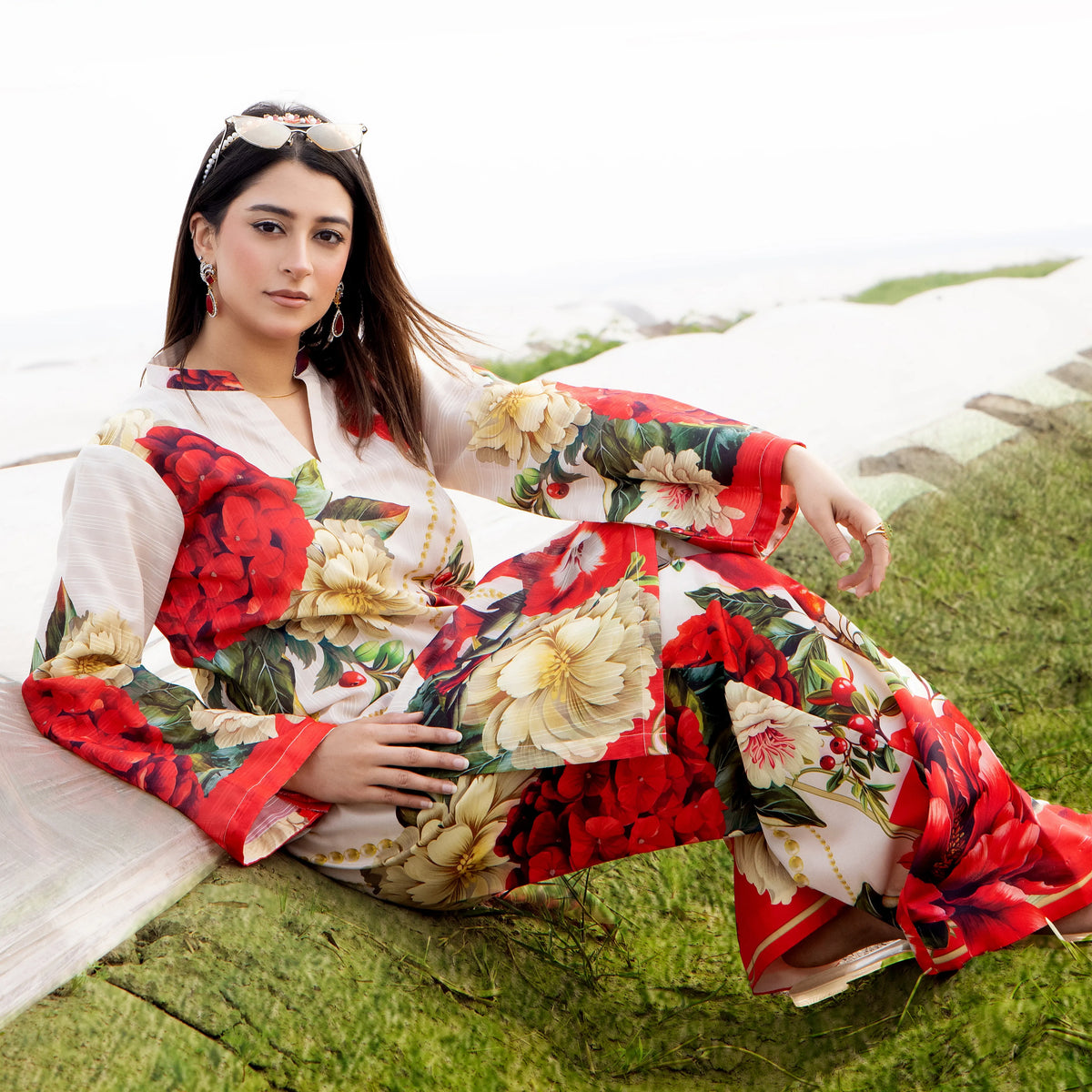 UTT-20 "Camelia" VOL 1 Summer Printed Chikankari Co Ord Set Collection by Traditional Thread | Asian Clothes