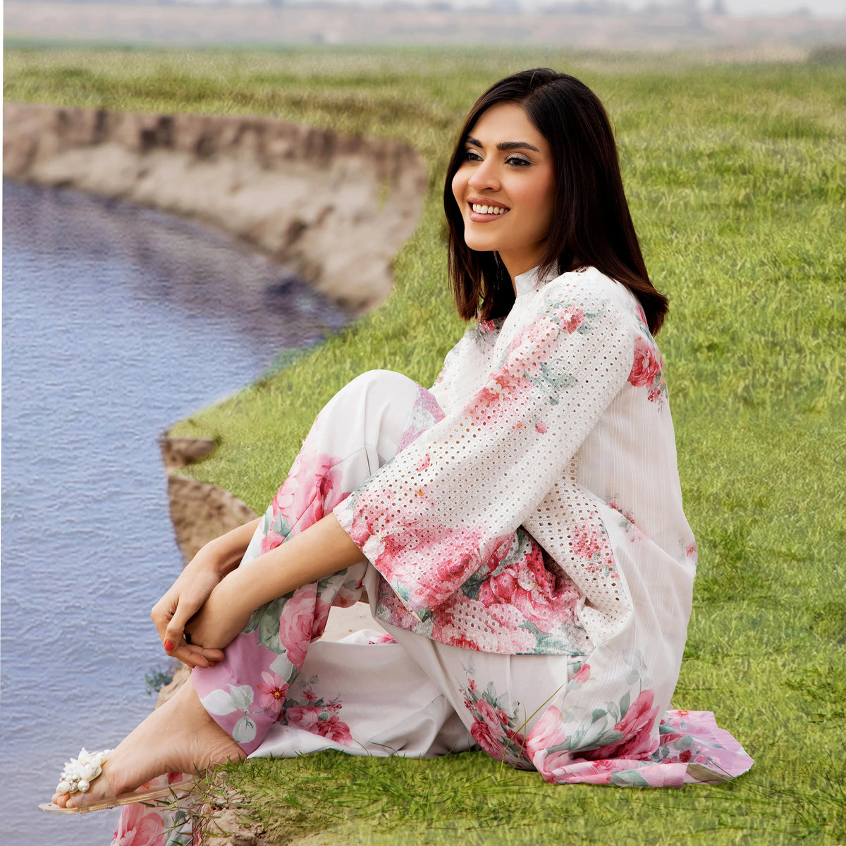 UTT-21 "Camelia" VOL 2 Summer Printed Chikankari Co Ord Set Collection by Traditional Thread | Asian Clothes