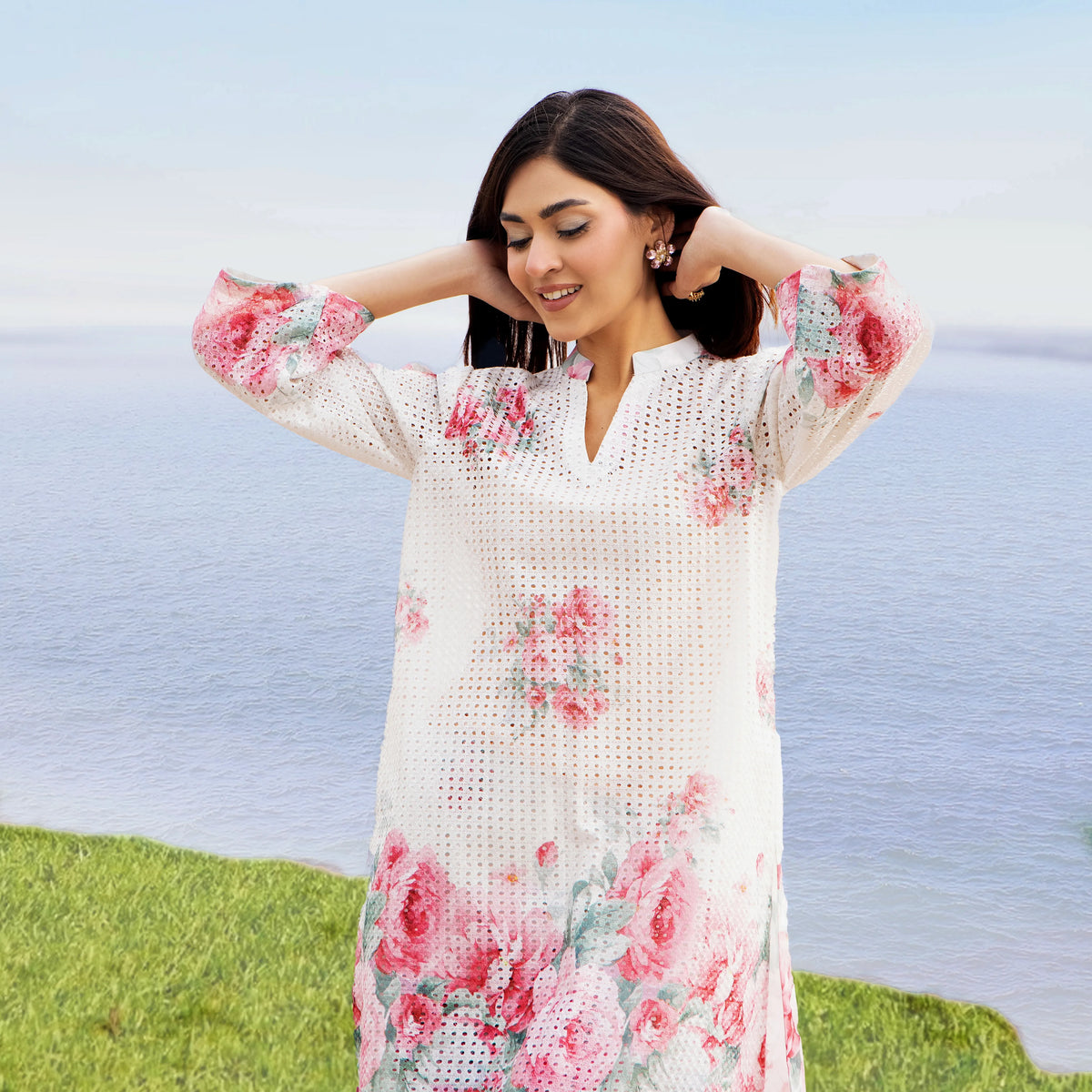UTT-21 "Camelia" VOL 2 Summer Printed Chikankari Co Ord Set Collection by Traditional Thread | Asian Clothes