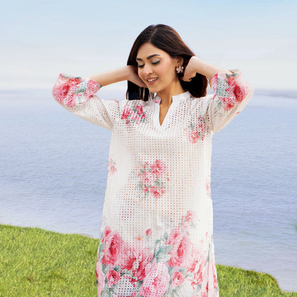 UTT-21 "Camelia" VOL 2 Summer Printed Chikankari Co Ord Set Collection by Traditional Thread | Asian Clothes