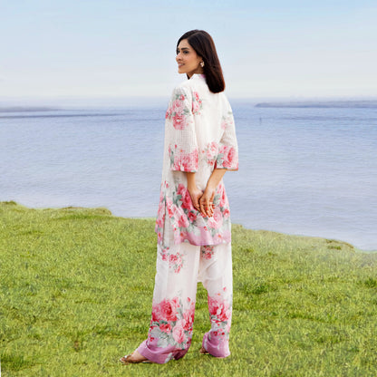 UTT-21 "Camelia" VOL 2 Summer Printed Chikankari Co Ord Set Collection by Traditional Thread | Asian Clothes