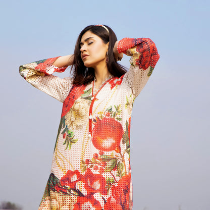UTT-21 "Camelia" VOL 2 Summer Printed Chikankari Co Ord Set Collection by Traditional Thread | Asian Clothes