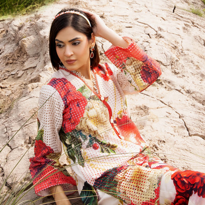UTT-21 "Camelia" VOL 2 Summer Printed Chikankari Co Ord Set Collection by Traditional Thread | Asian Clothes