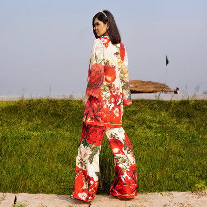 UTT-21 "Camelia" VOL 2 Summer Printed Chikankari Co Ord Set Collection by Traditional Thread | Asian Clothes