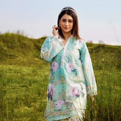 UTT-21 "Camelia" VOL 2 Summer Printed Chikankari Co Ord Set Collection by Traditional Thread | Asian Clothes