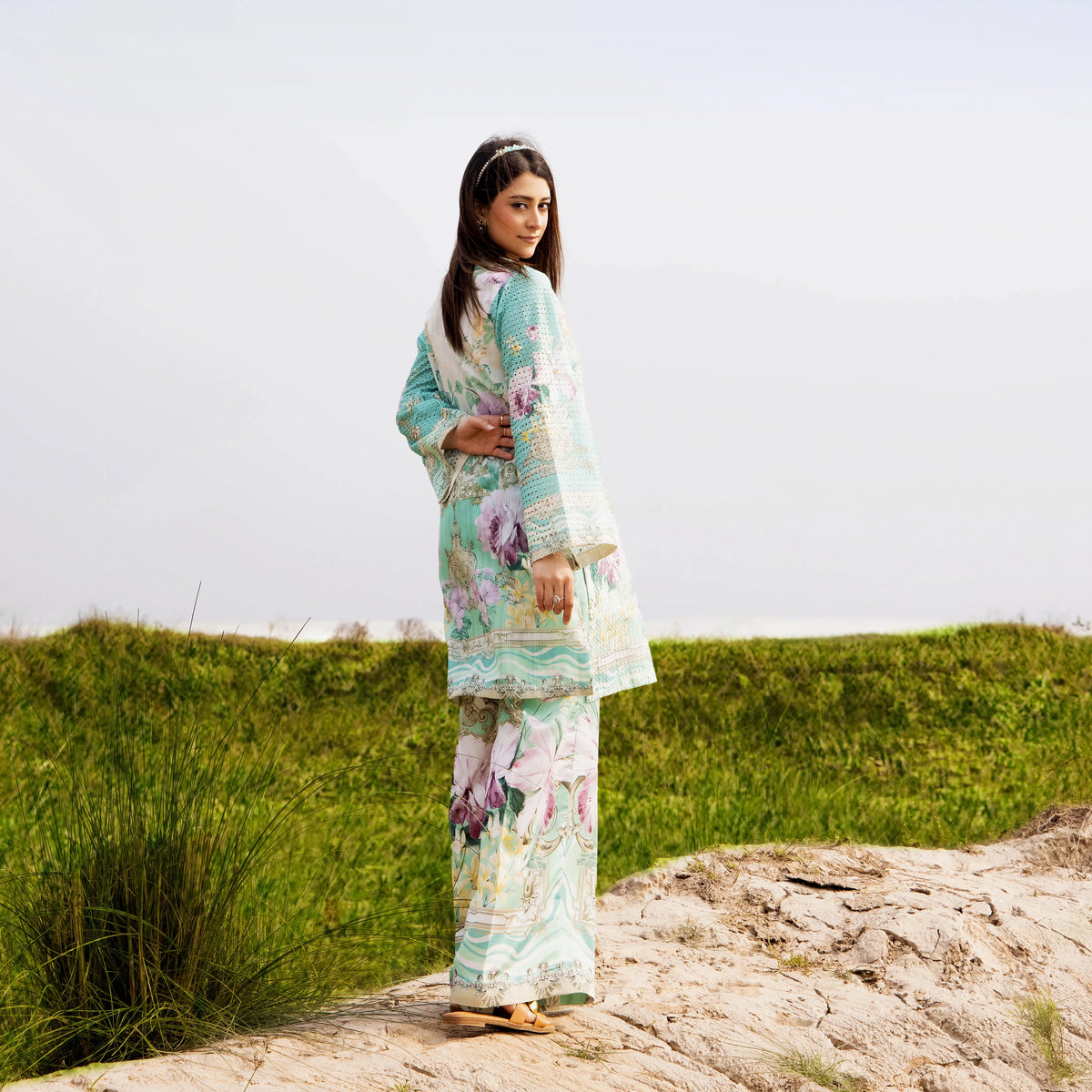 UTT-21 "Camelia" VOL 2 Summer Printed Chikankari Co Ord Set Collection by Traditional Thread | Asian Clothes
