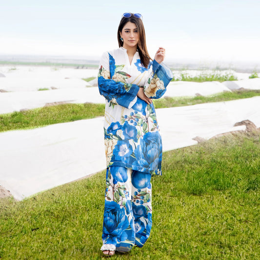 UTT-21 "Camelia" VOL 2 Summer Printed Chikankari Co Ord Set Collection by Traditional Thread | Asian Clothes