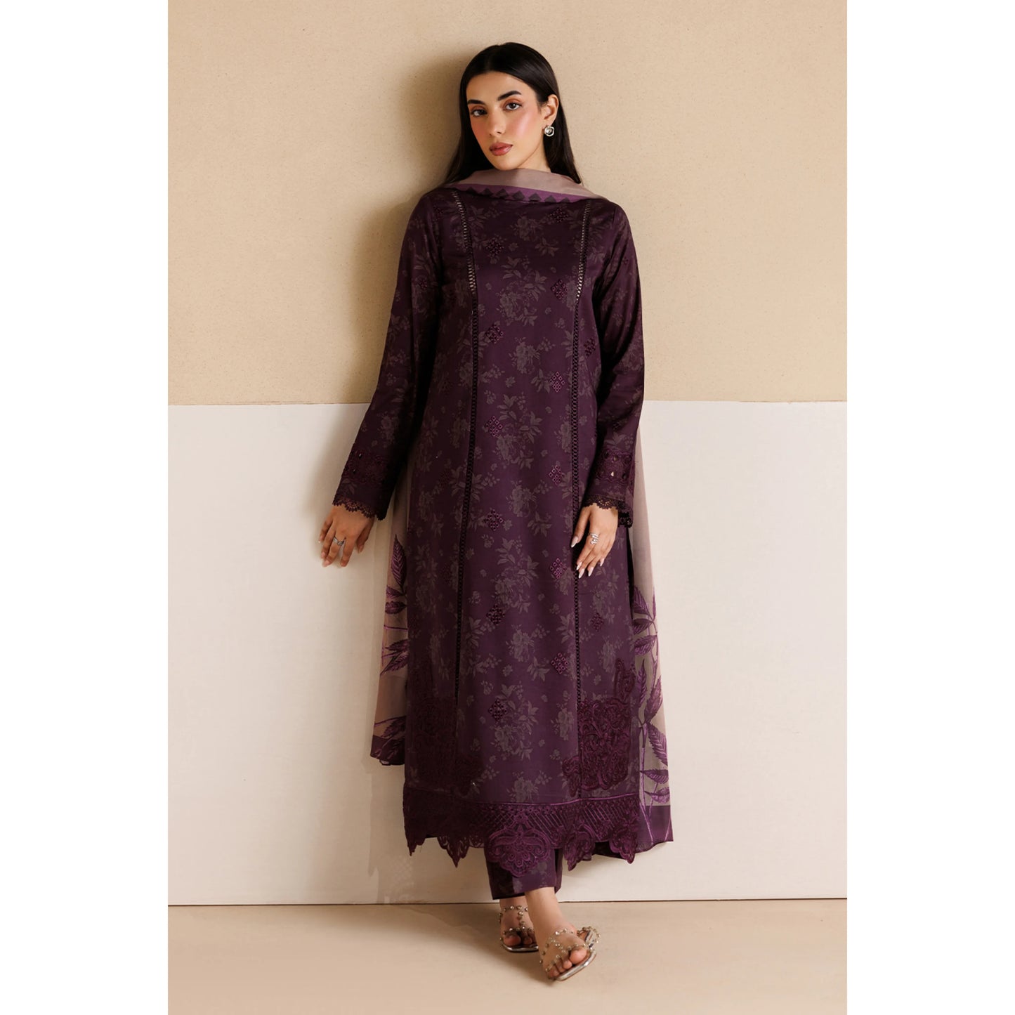 UE-01 Daastan Edit 2 Embroidered Printed Lawn Collection by Esra Fashion