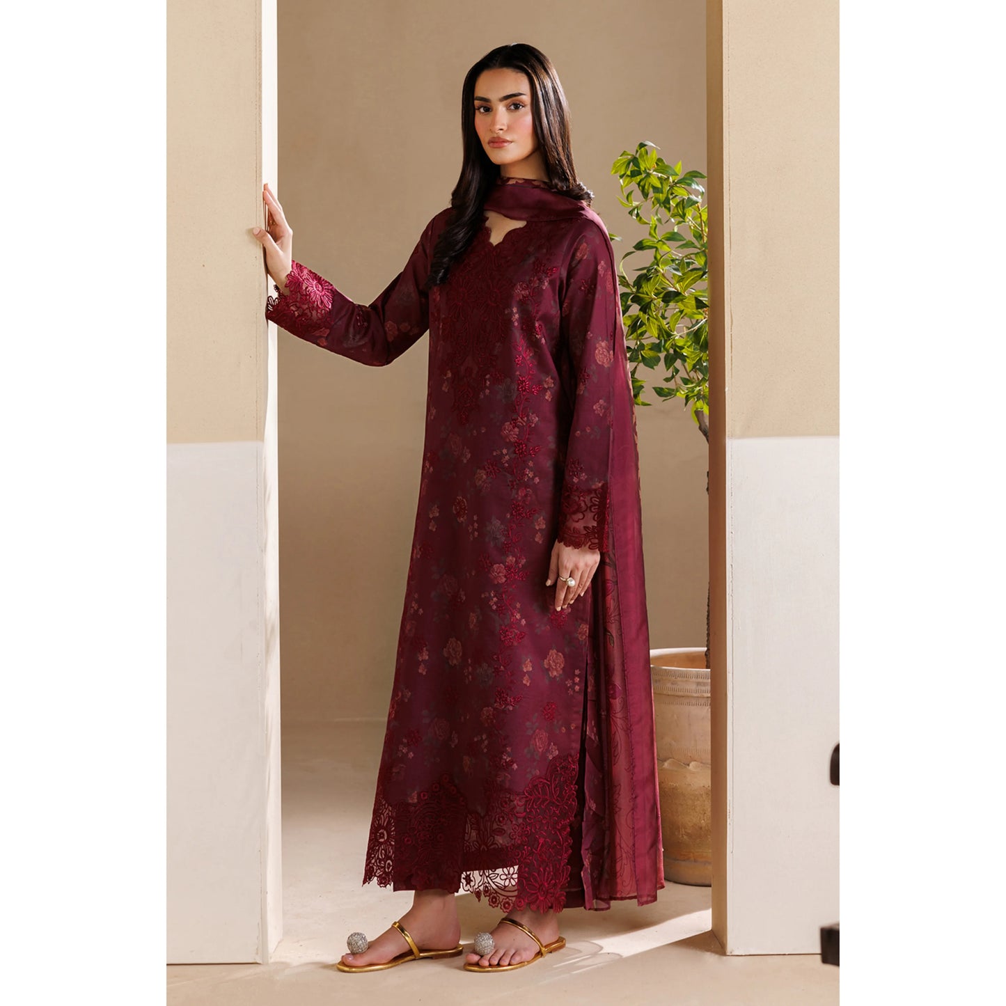 UE-01 Daastan Edit 2 Embroidered Printed Lawn Collection by Esra Fashion