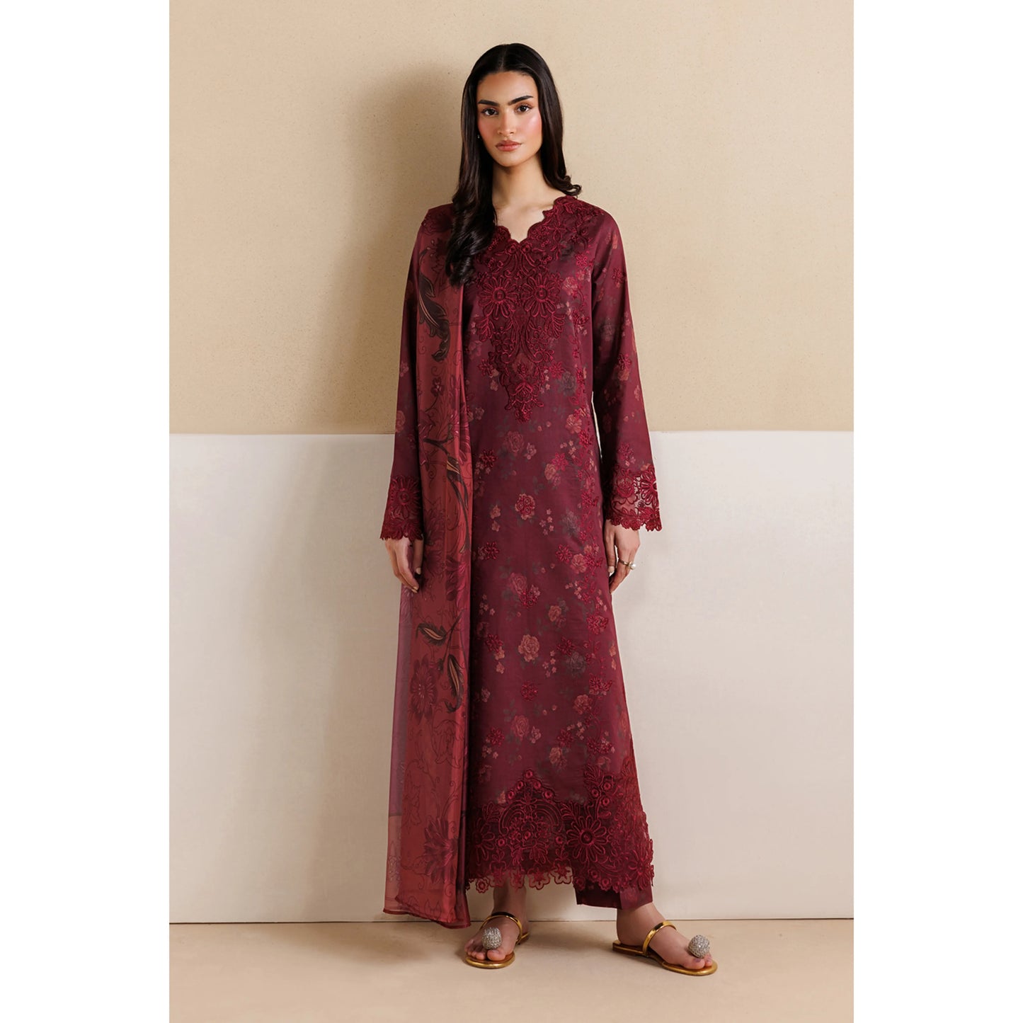 UE-01 Daastan Edit 2 Embroidered Printed Lawn Collection by Esra Fashion