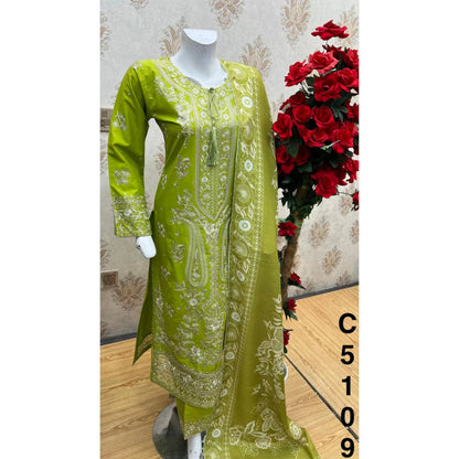 UA-199 Embroidered Cambric Cotton Collection by Umnaa | Ready to Wear Pakistani Asian clothes for women