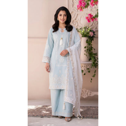 UA-206 Embroidered Festive Cotton dress by Umnaa | Ready to Wear Pakistani Asian clothes