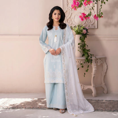 UA-206 Embroidered Festive Cotton dress by Umnaa | Ready to Wear Pakistani Asian clothes