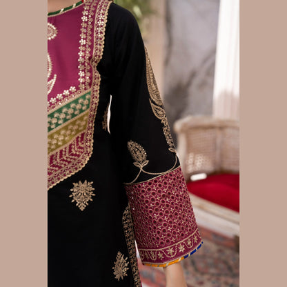 UA-214 Embroidered Cambric Cotton Festive Collection by Umnaa | Ready to Wear Pakistani Asian Clothing