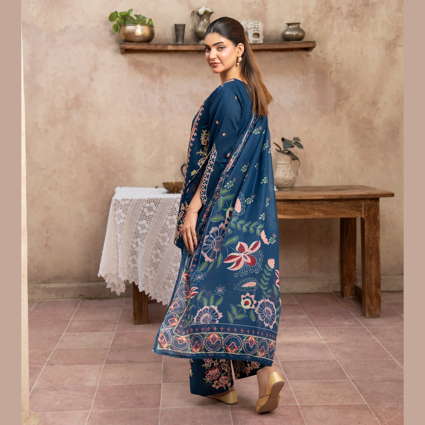 UA-217 Embroidered Cotton Collection by Umnaa | Ready to Wear Pakistani Asian clothes