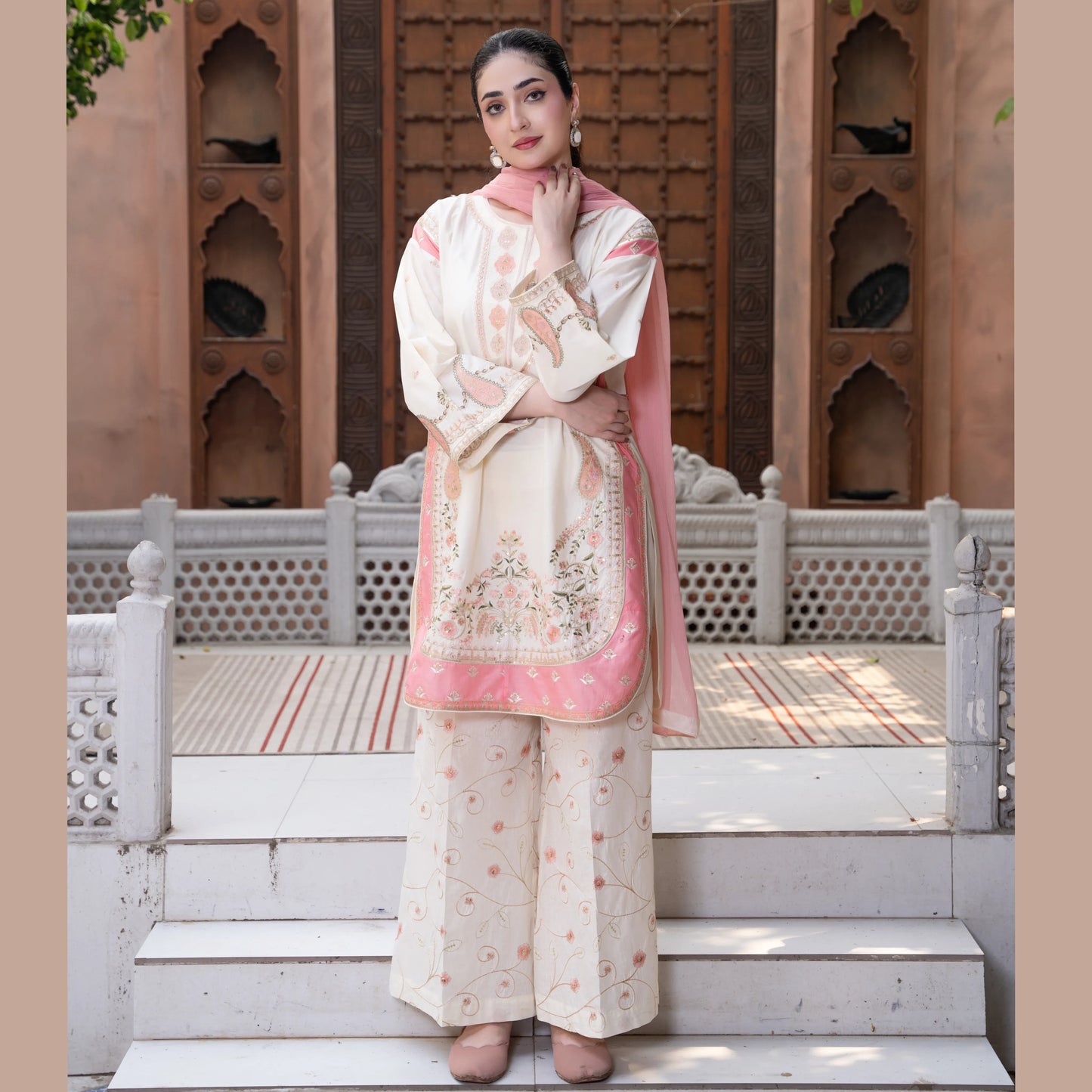 UA-218 Embroidered Cotton Collection by Umnaa | Ready to Wear Pakistani Asian clothes