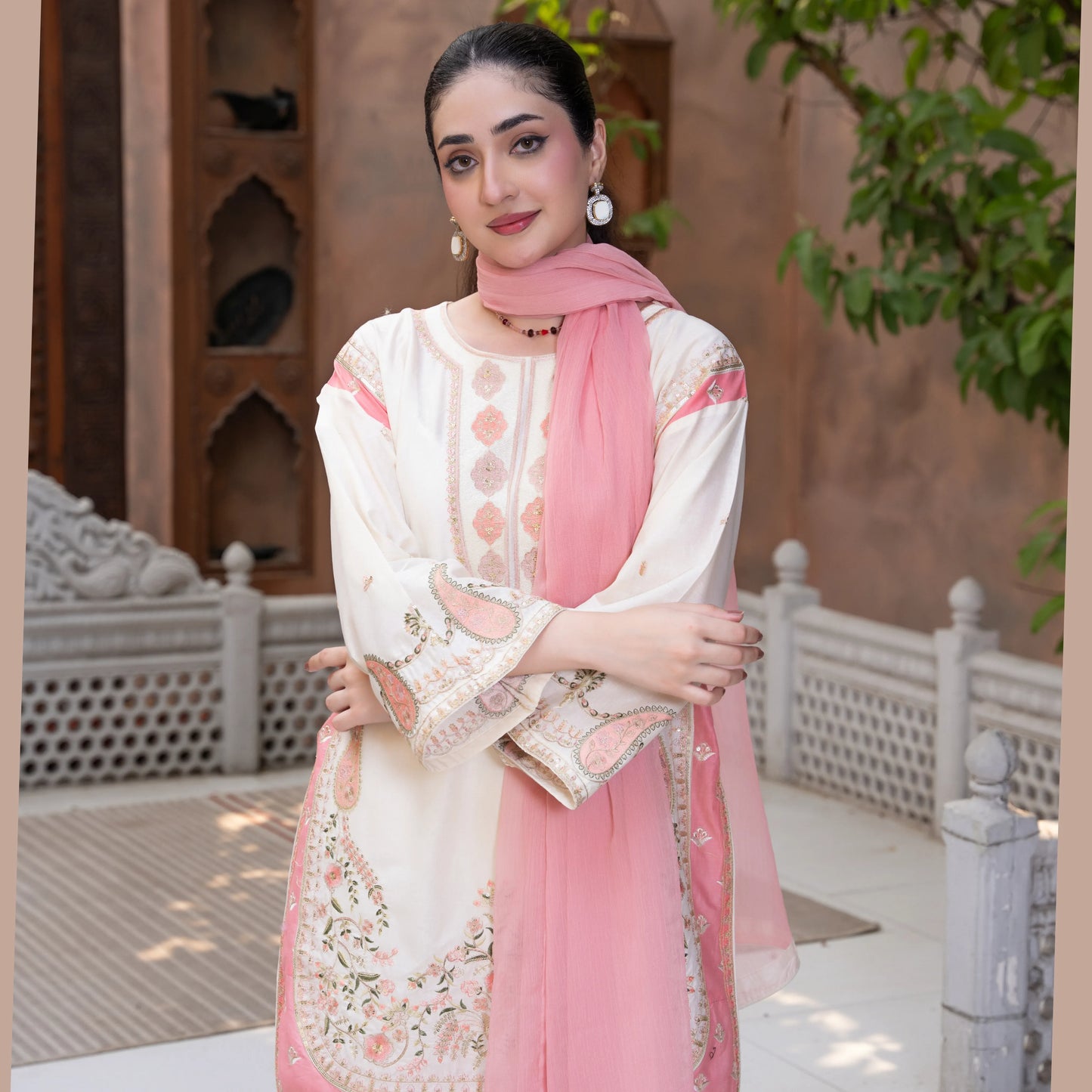 UA-218 Embroidered Cotton Collection by Umnaa | Ready to Wear Pakistani Asian clothes