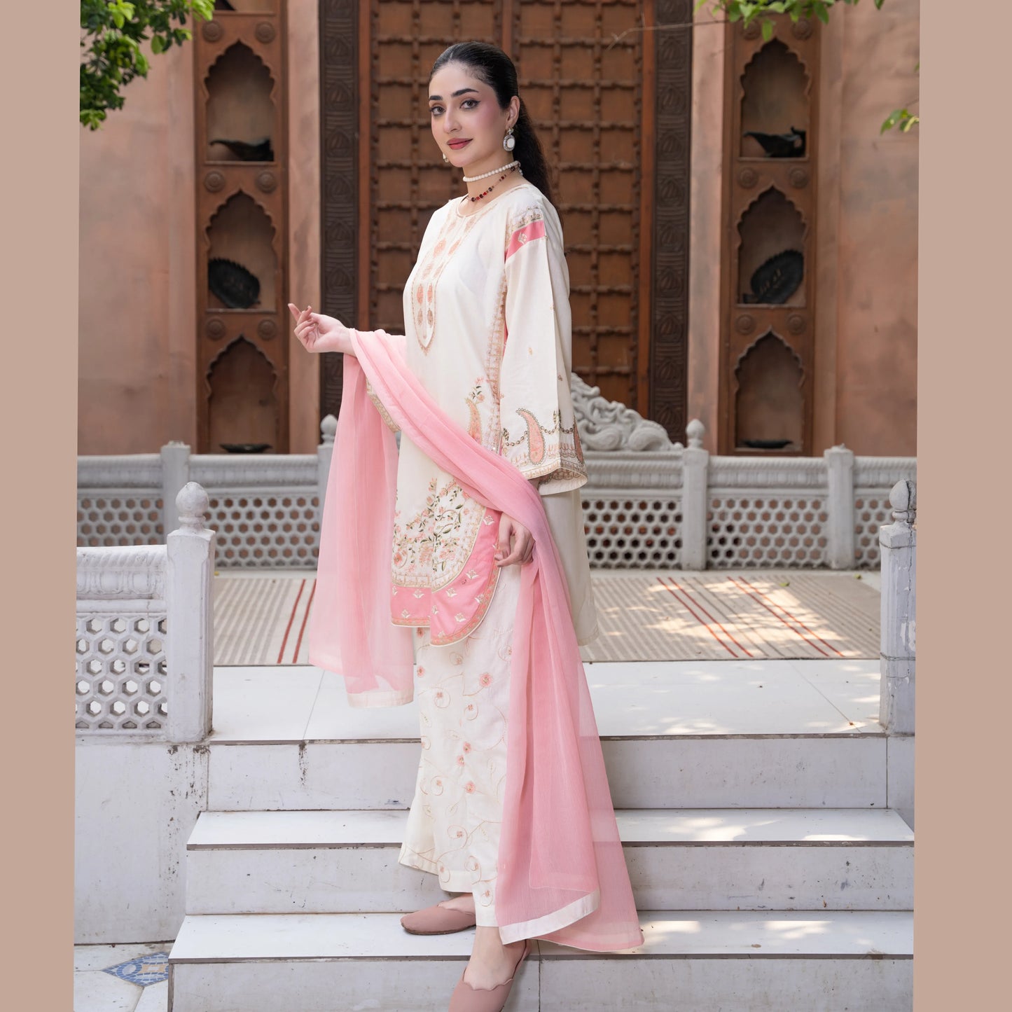 UA-218 Embroidered Cotton Collection by Umnaa | Ready to Wear Pakistani Asian clothes
