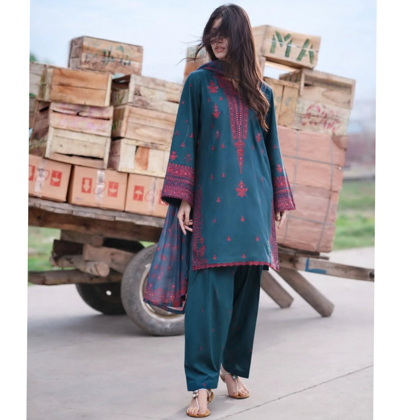UCA-44 Restocked Embroidered Cotton Collection by Casuallite | Ready to Wear Pakistani Asian clothes