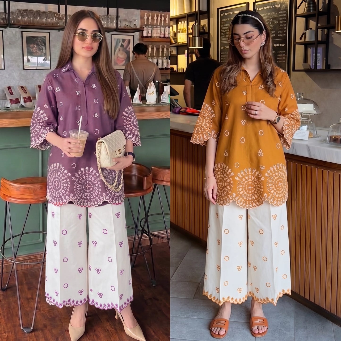 UA-232 Embroidered Chikankari Lawn 2 Pc Co-Ord Set Summer Wear by Umnaa