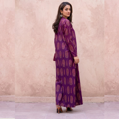 RA-38 Printed Lawn Long Kaftan Style 2 Piece Collection | Raniya.h