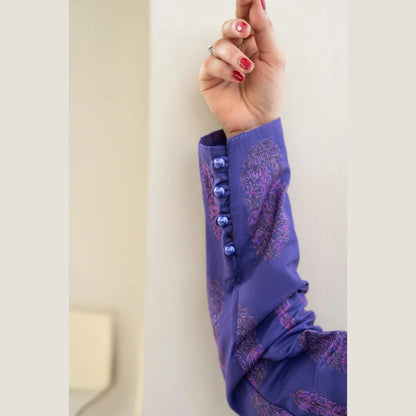 RA-38 Printed Lawn Long Kaftan Style 2 Piece Collection | Raniya.h