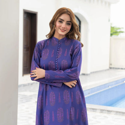 RA-38 Printed Lawn Long Kaftan Style 2 Piece Collection | Raniya.h