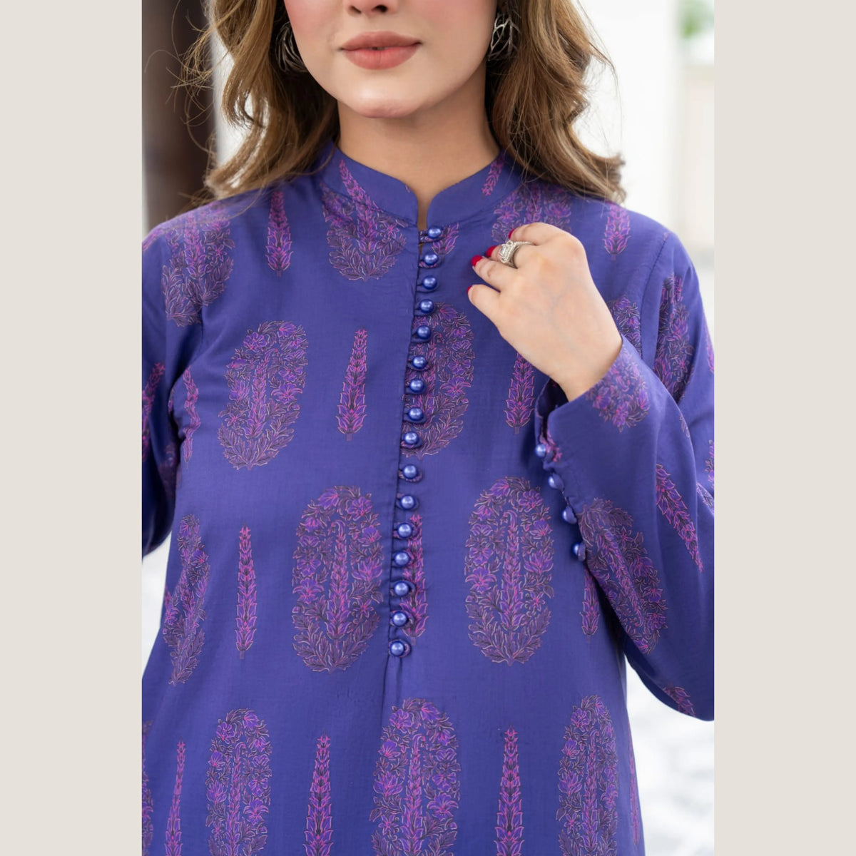 RA-38 Printed Lawn Long Kaftan Style 2 Piece Collection | Raniya.h