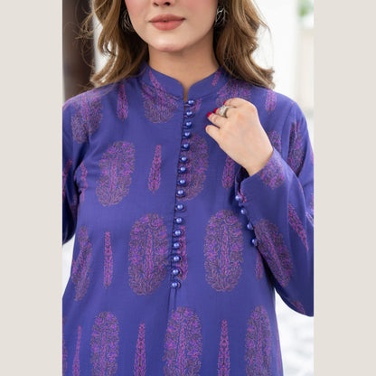 RA-38 Printed Lawn Long Kaftan Style 2 Piece Collection | Raniya.h