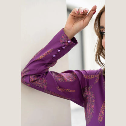 RA-38 Printed Lawn Long Kaftan Style 2 Piece Collection | Raniya.h