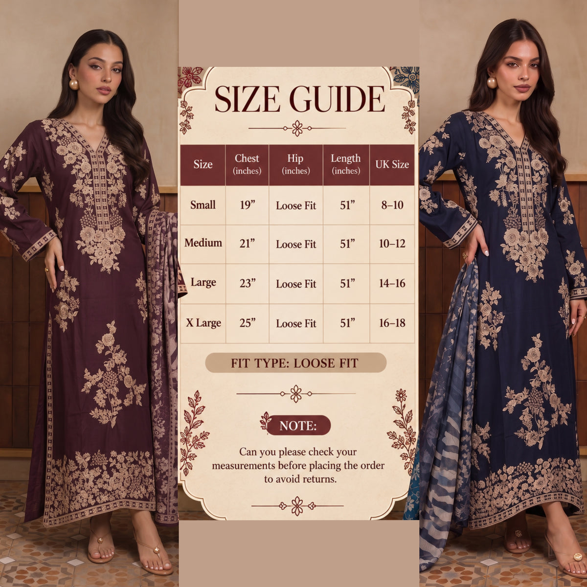 UA-317 Luxury Linen Kaftan Style 3 Pc | Umnaa