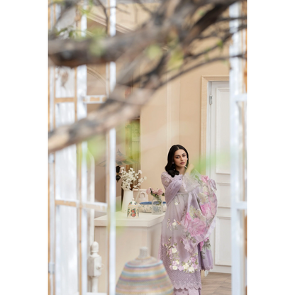 KC-1438 Embroidered Cambric Cotton Dress Ready to Wear 3 Pc - Karma Collection