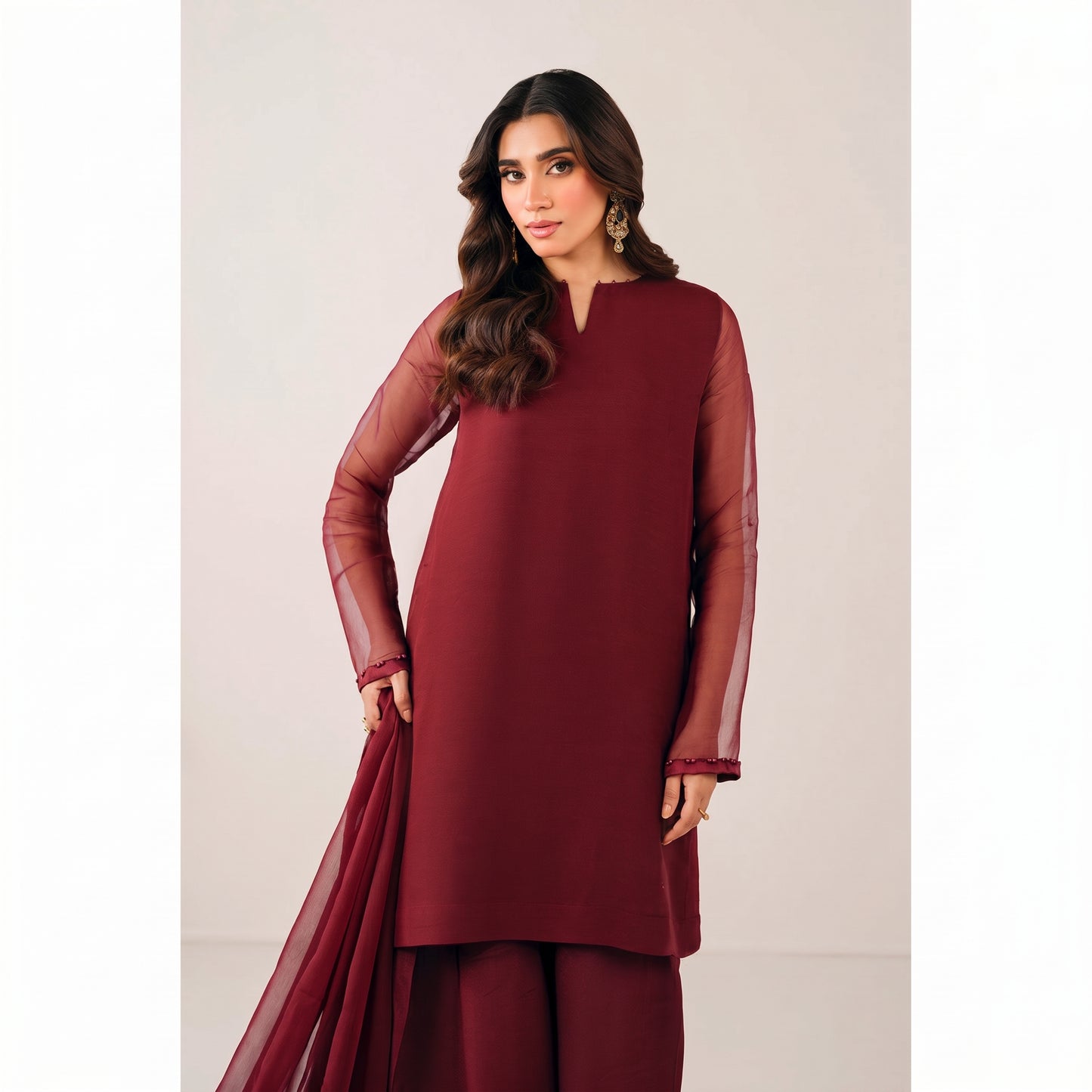 UA-103 Trendy Chiffon Farshi Shalwar Collection by Umnaa