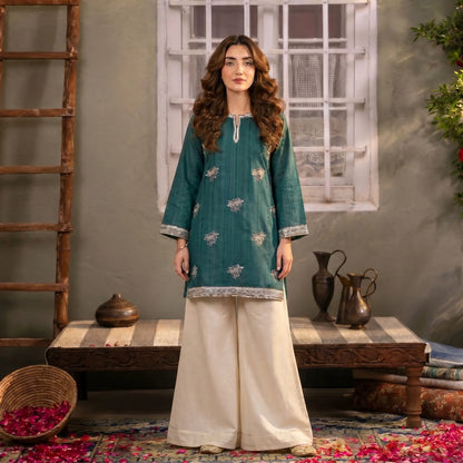 USP-06 mother Daughter Embroidered Cotton sharara collection by Sha Posh | Ready to Wear Pakistani designer Clothing