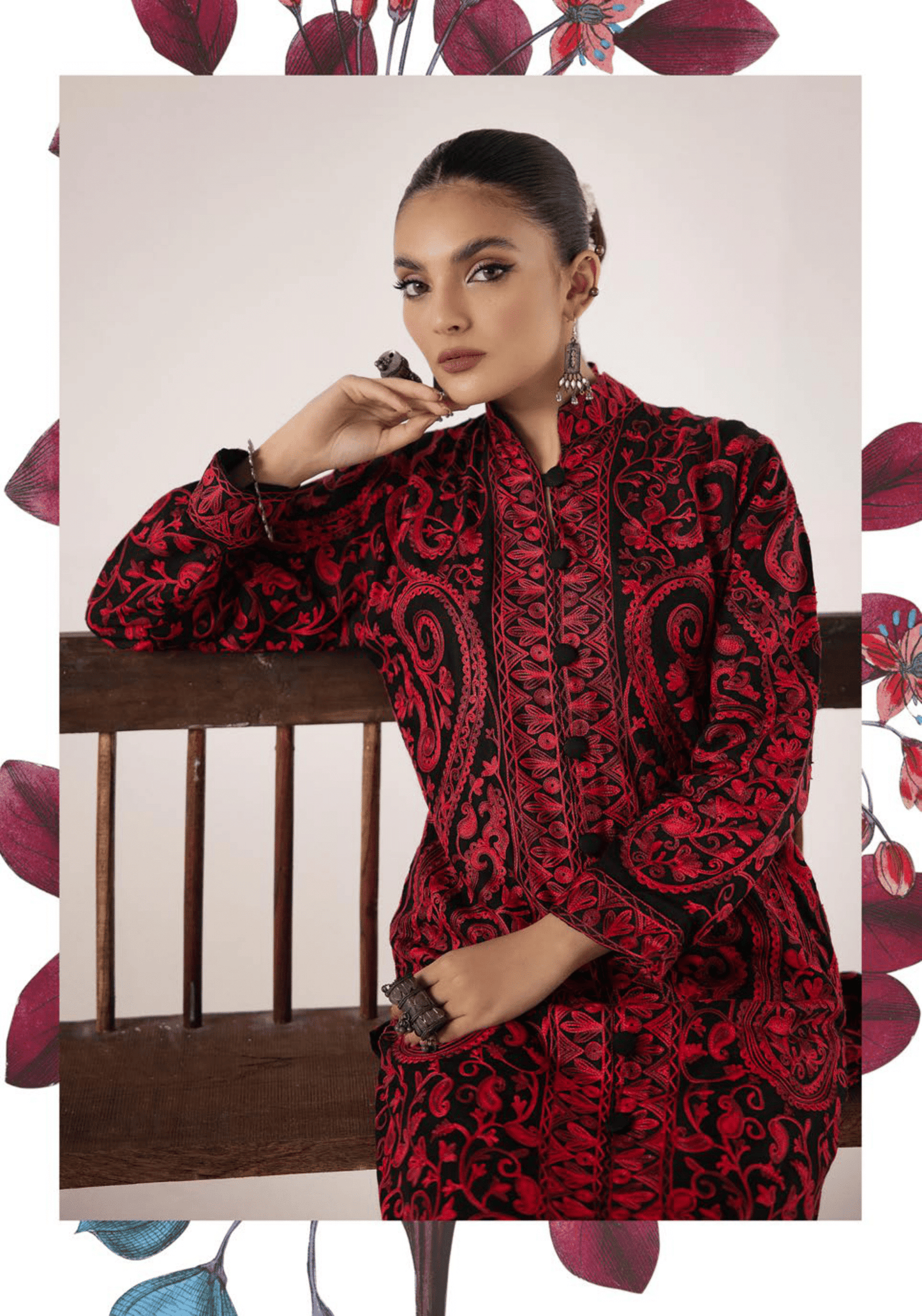 2-Piece Stitched Embroidered Linen Collection - Simrans