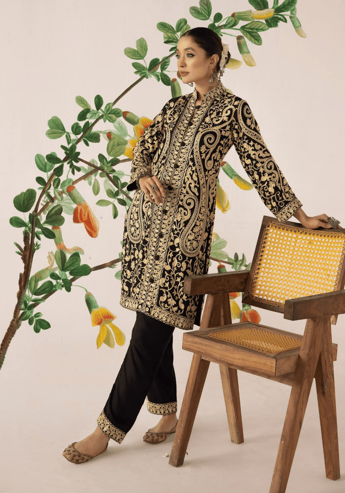 2-Piece Stitched Embroidered Linen Collection - Simrans