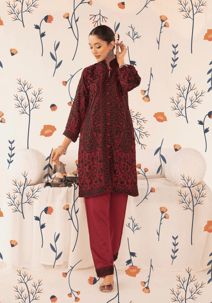 2-Piece Stitched Embroidered Linen Collection - Simrans