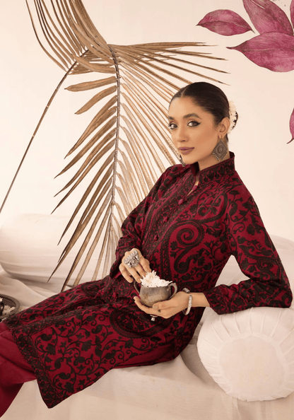 2-Piece Stitched Embroidered Linen Collection - Simrans