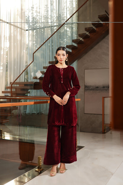 UMS-47 Coco by Simrans Velvet Co-Ords set | Ready to Wear | Asian Clothes