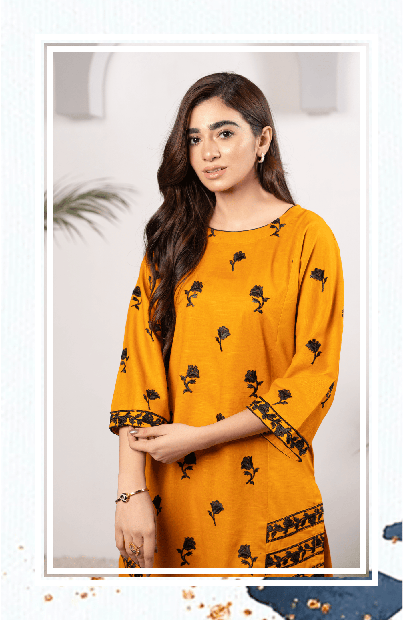 2-Piece Stitched Slub khaddar Outfit By RANIYA.H