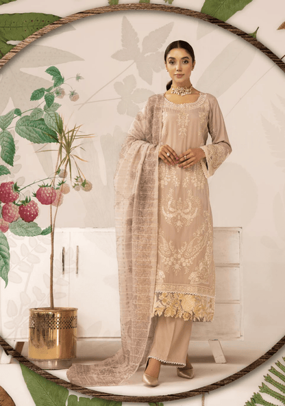 3 Piece Embroidered linen Collection - Simrans