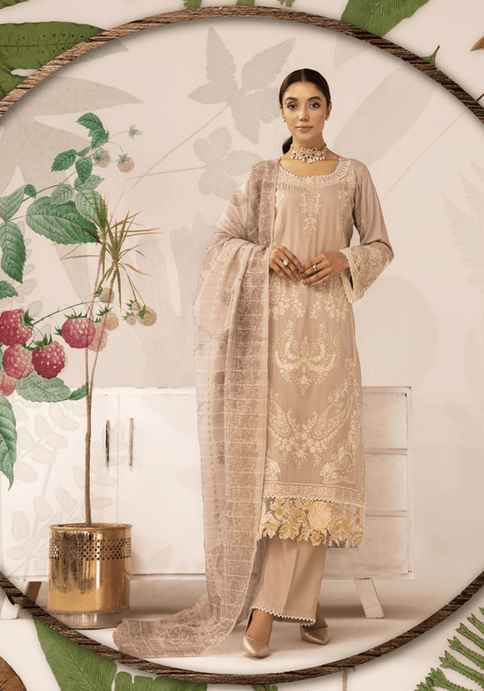 3 Piece Embroidered linen Collection - Simrans