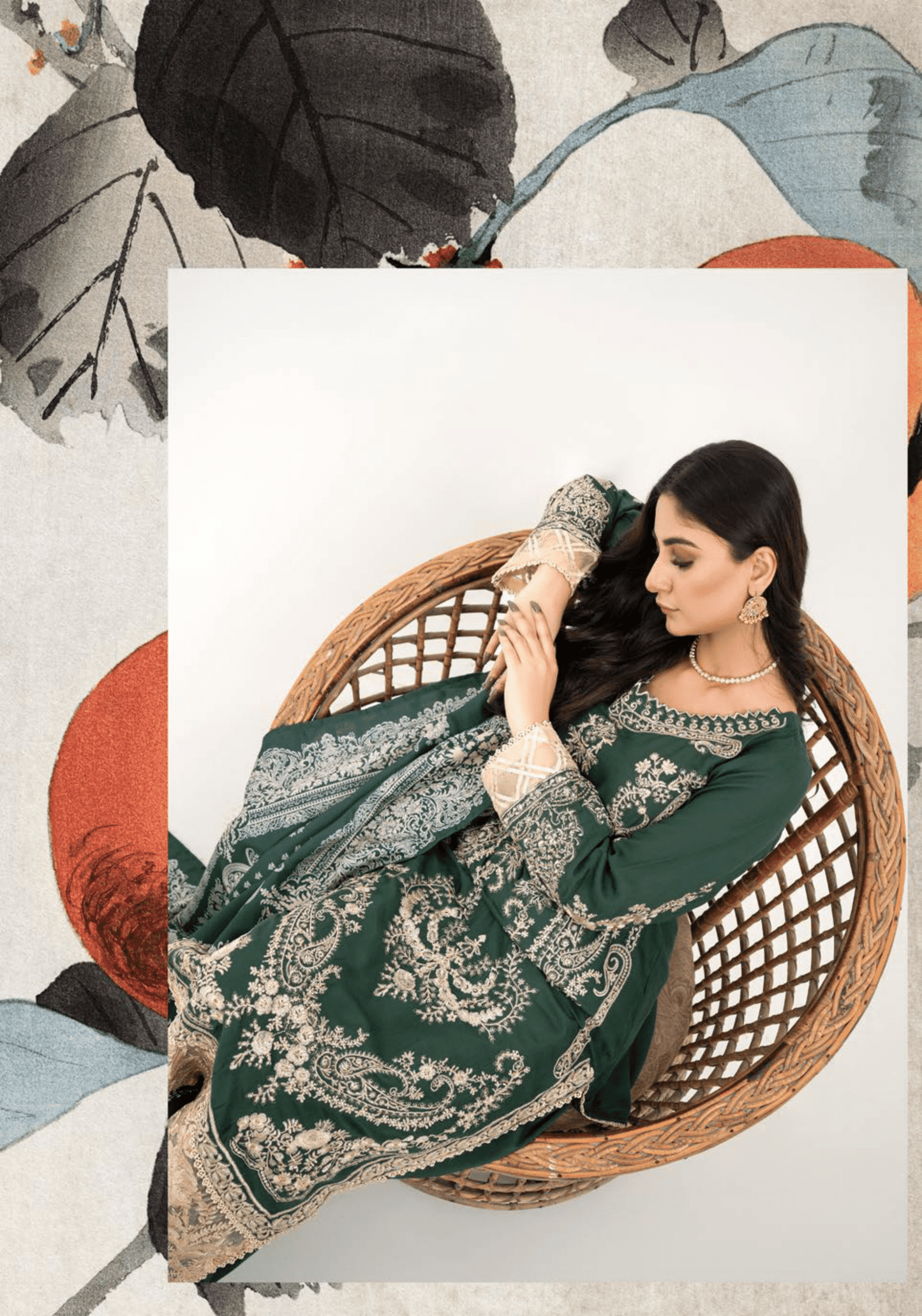 3 Piece Embroidered linen Collection - Simrans