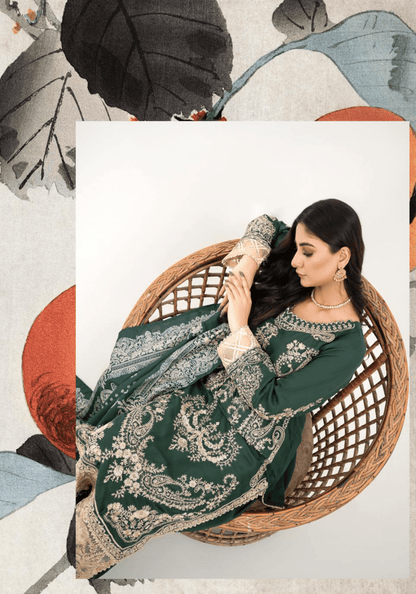 3 Piece Embroidered linen Collection - Simrans