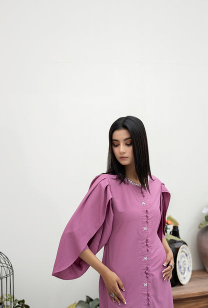 (PINK) 2 pc grip Ready to Wear Outfit by Simrans