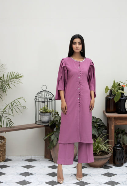 (PINK) 2 pc grip Ready to Wear Outfit by Simrans