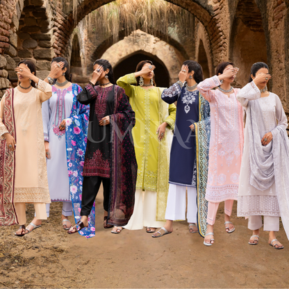 UCA-17 3 Pc Embroidered Lawn Ready to Wear Collection by Casuallite