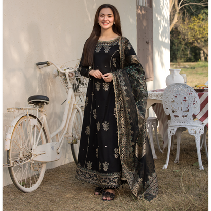 UAL-02 3 Pc Cotton Jacquard Ready to Wear Collection | Simrans