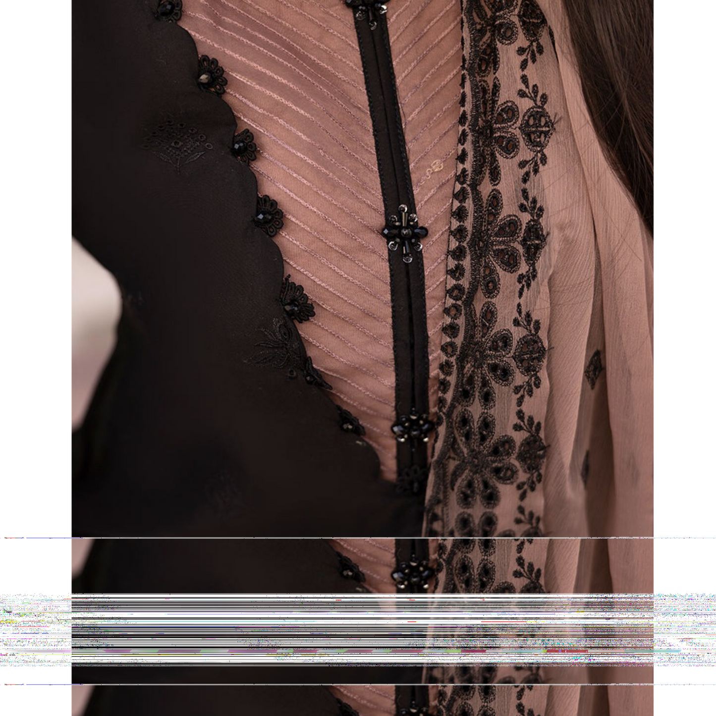 UAL-01 3 Pc Embroidered Chikenkari Cotton Ready to Wear Dress | ALLY'S